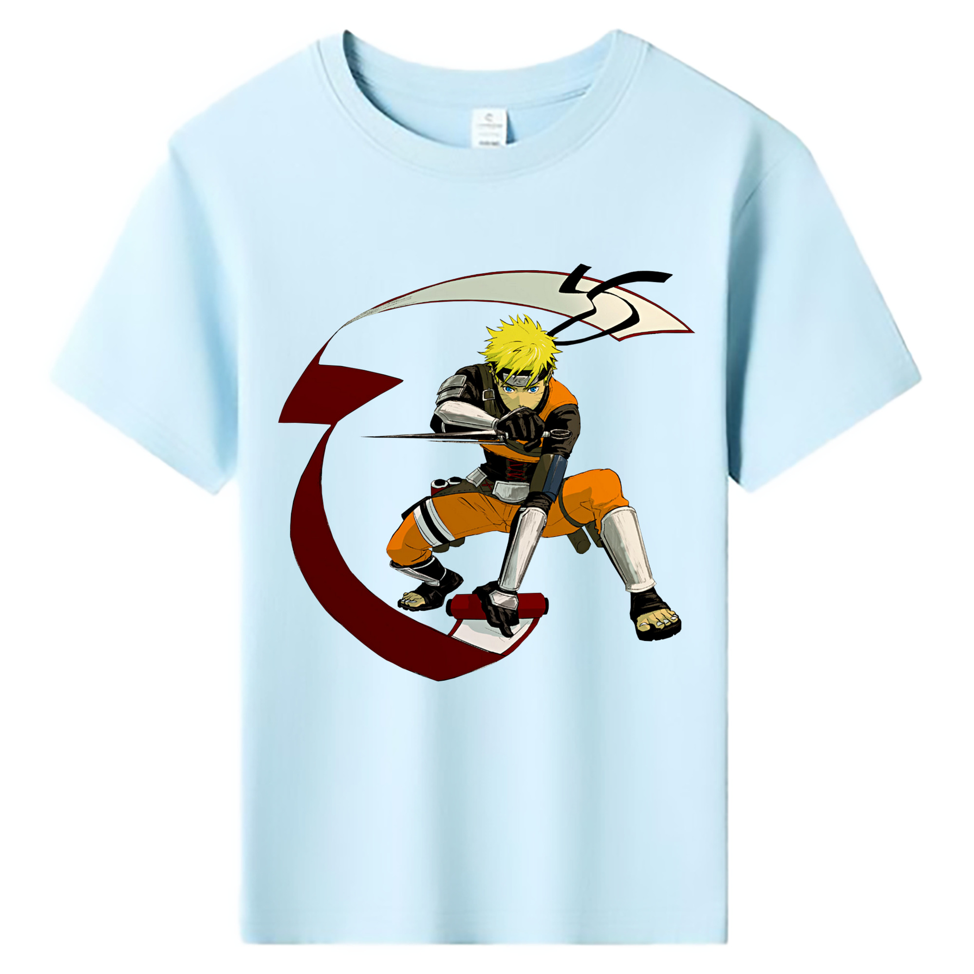 （画像用） NARUTO -ナルト- うずまき ナルト Uzumaki Naruto 綿100％キッズTシャツ（フロントプリント）